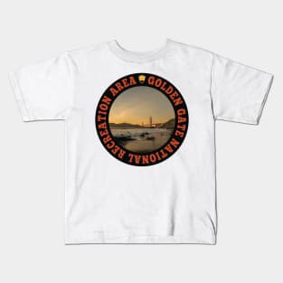 Golden Gate National Recreation Area circle Kids T-Shirt